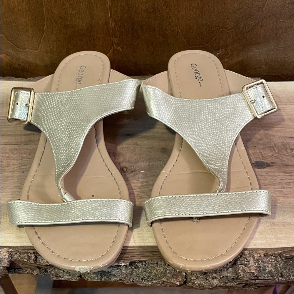 George Women's Metallic Sandals